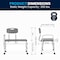 Flash Furniture 26-1/4" L, Plastic, Aluminum, Gray Bath Transfer Bench DC-HY3510L-GRY-GG - alternate 2